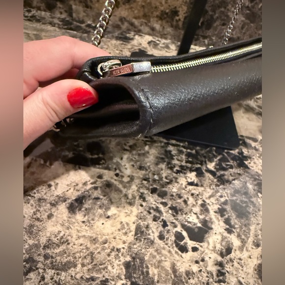 Henri Bendel Black Leather Crossbody/ Clutch - Picture 10 of 14